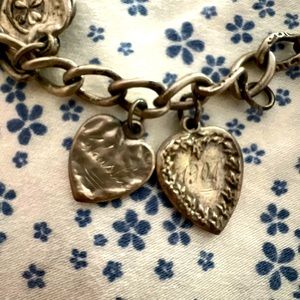 1901 Antique Silver Charm Bracelet